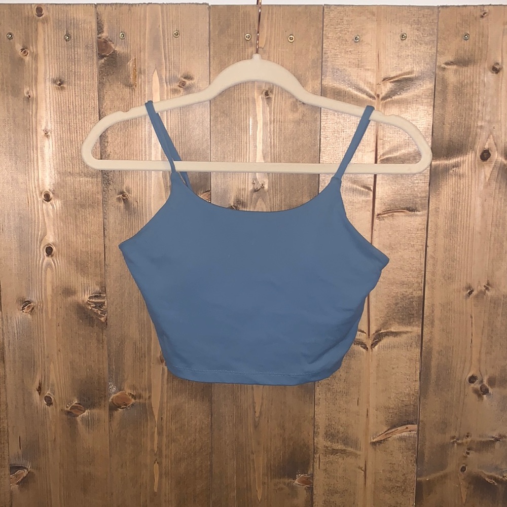 Women’s Cropped Athletic Tank with Built In Bra